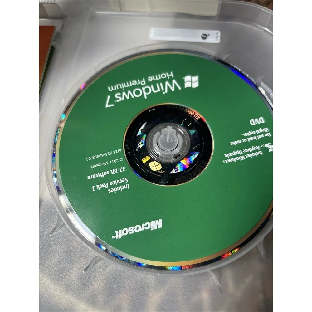Microsoft Windows 7 Home Premium Upgrade, 32- and 64-bit Discs, With Product Key